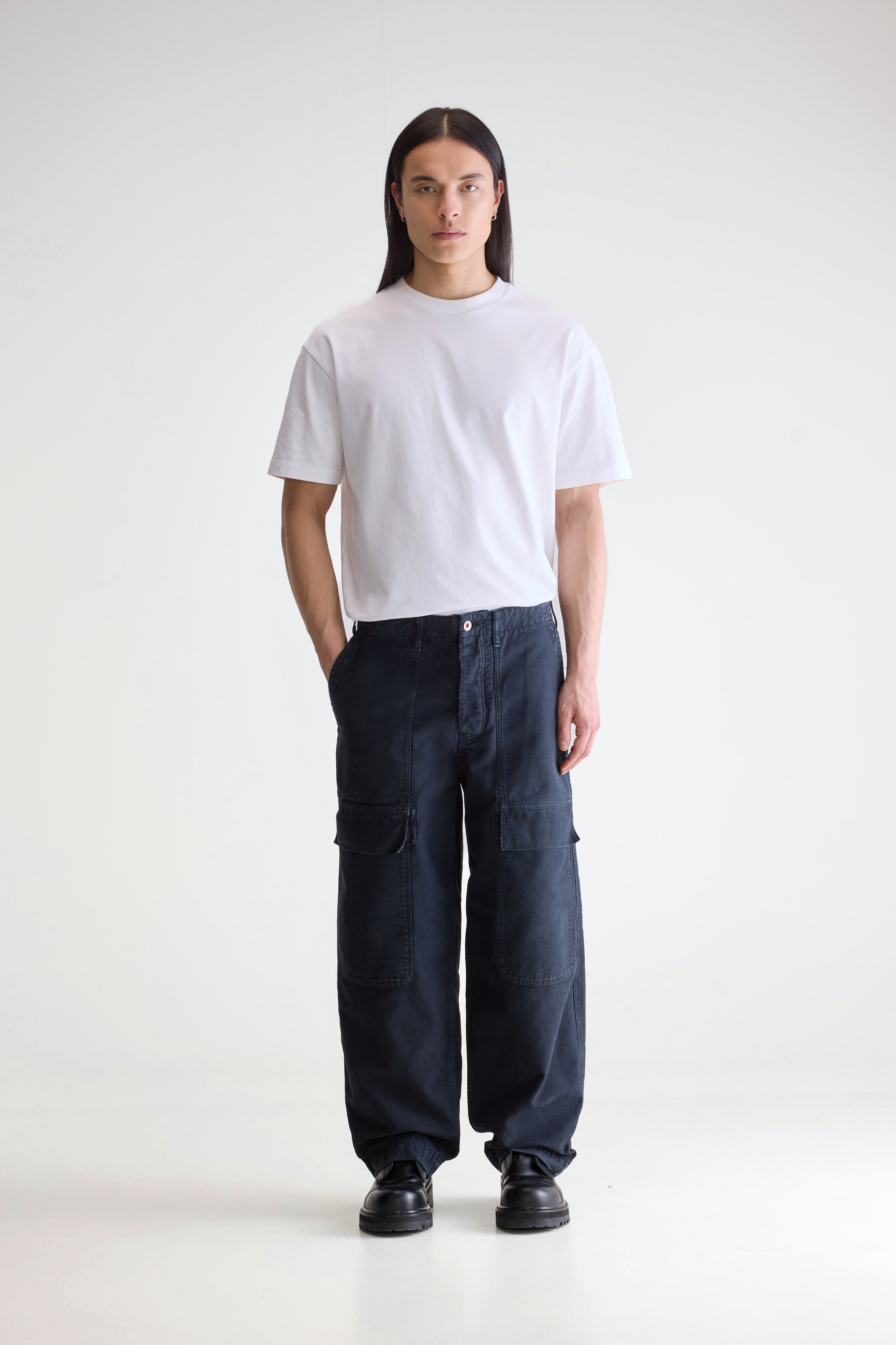 Pango Cargo Trousers - Charcoal For Men | Bellerose