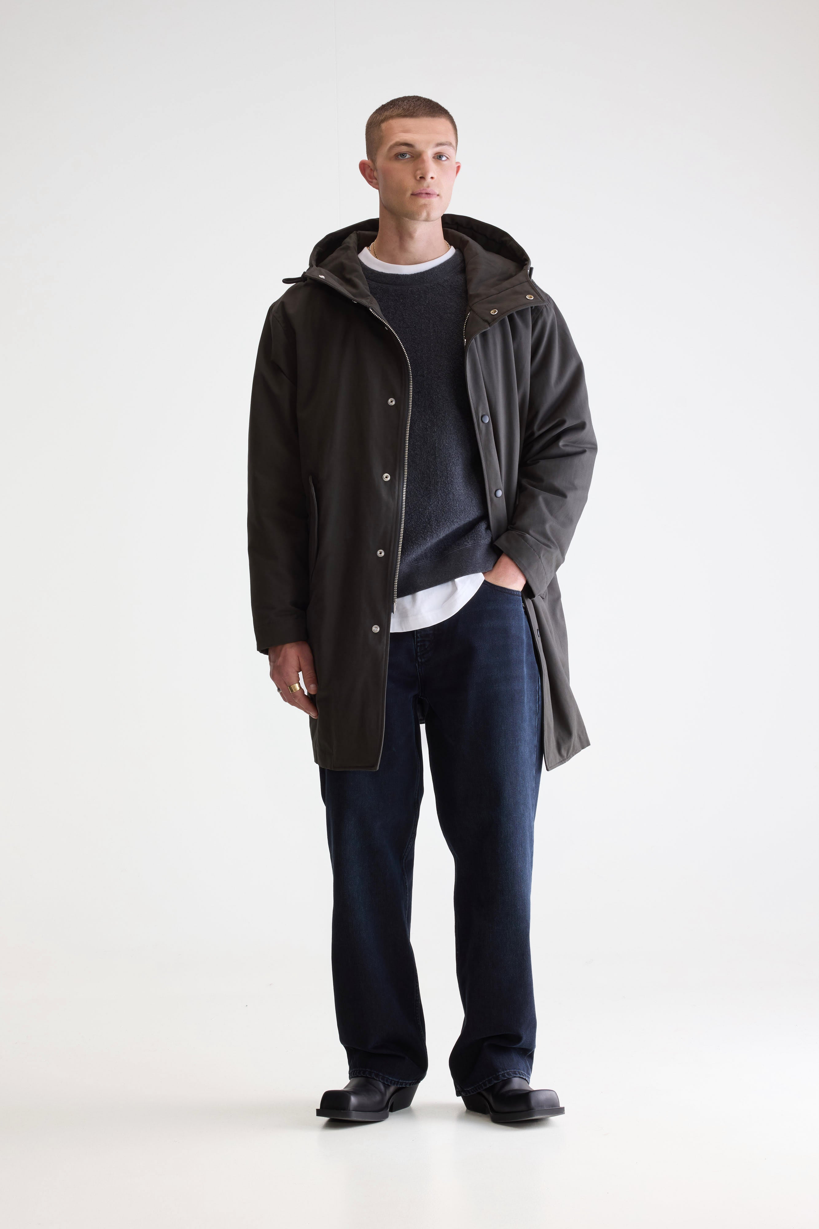 Hanson Hooded Parka - Pirate For Men | Bellerose