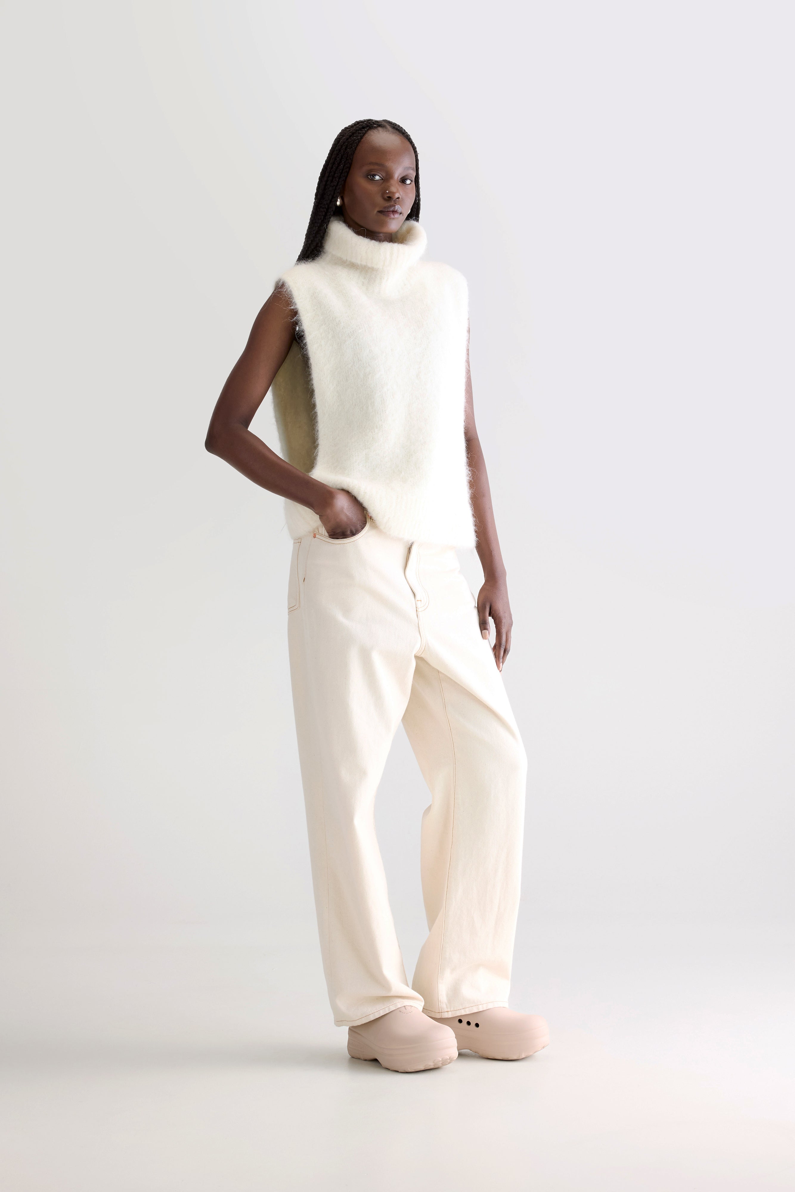 Daren Sleeveless Sweater - Natural For Women | Bellerose
