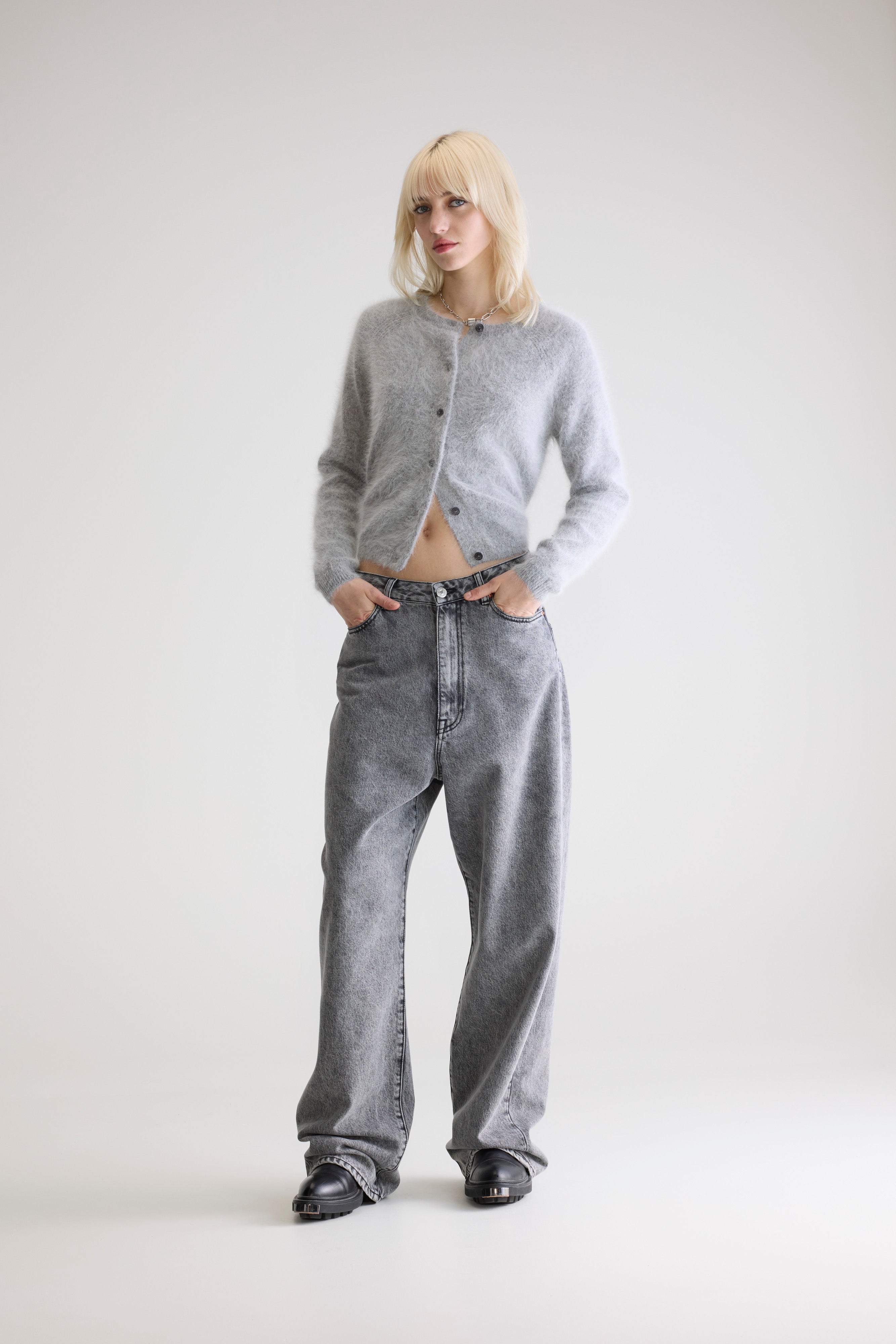 Datair Angora-blend Cardigan - H. grey For Women | Bellerose