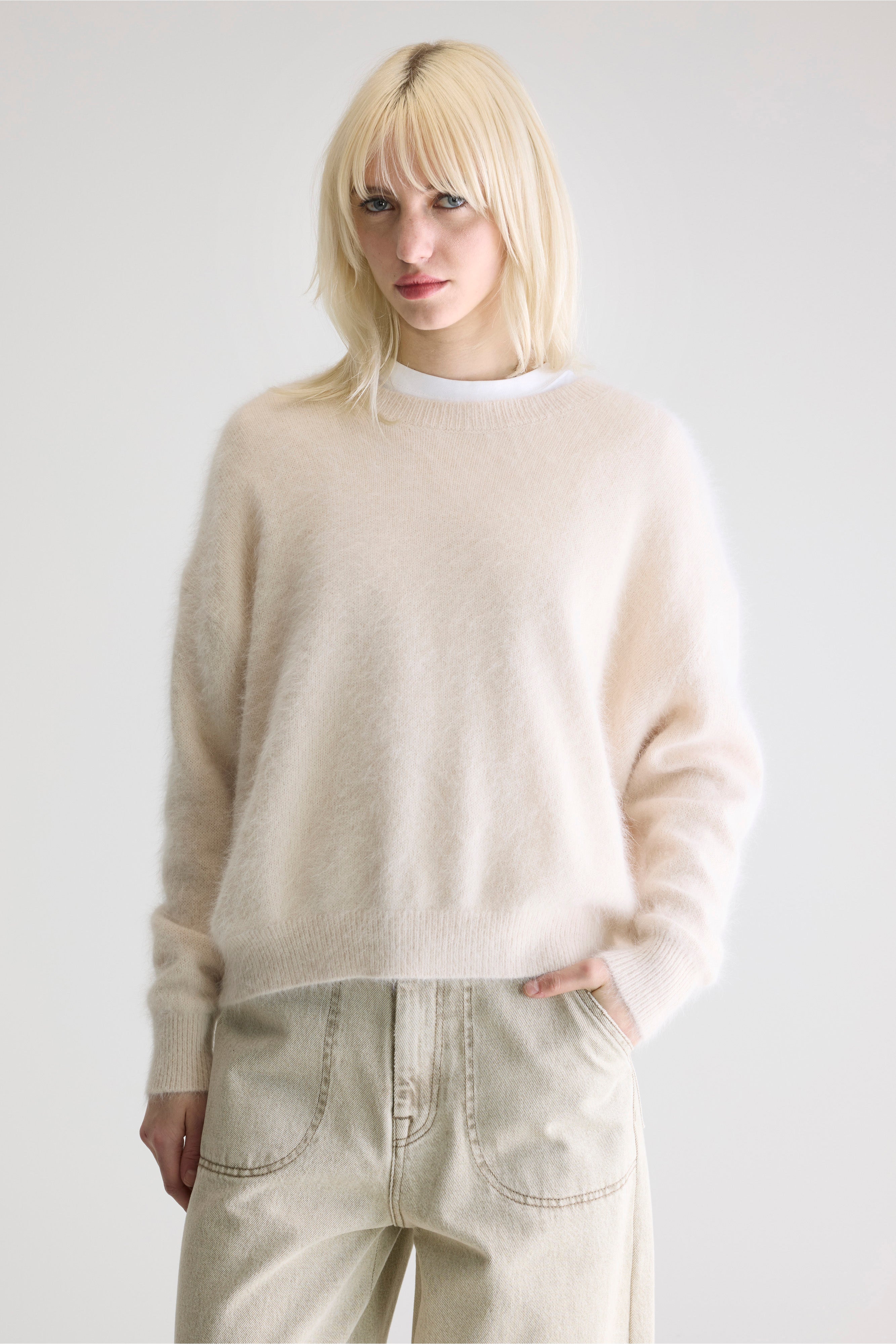 Datus Angora-blend Sweater - Parchemin For Women | Bellerose