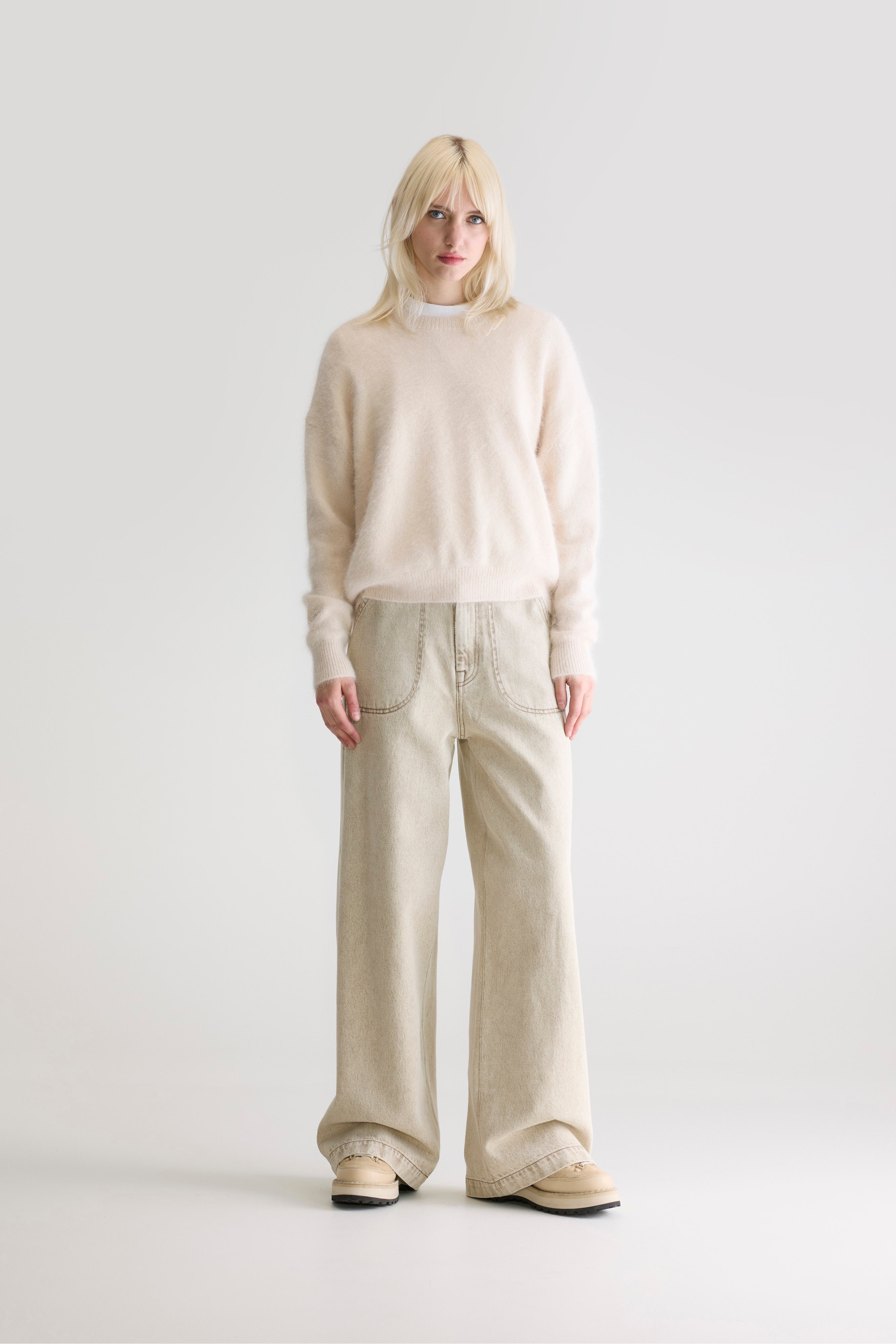 Datus Angora-blend Sweater - Parchemin For Women | Bellerose