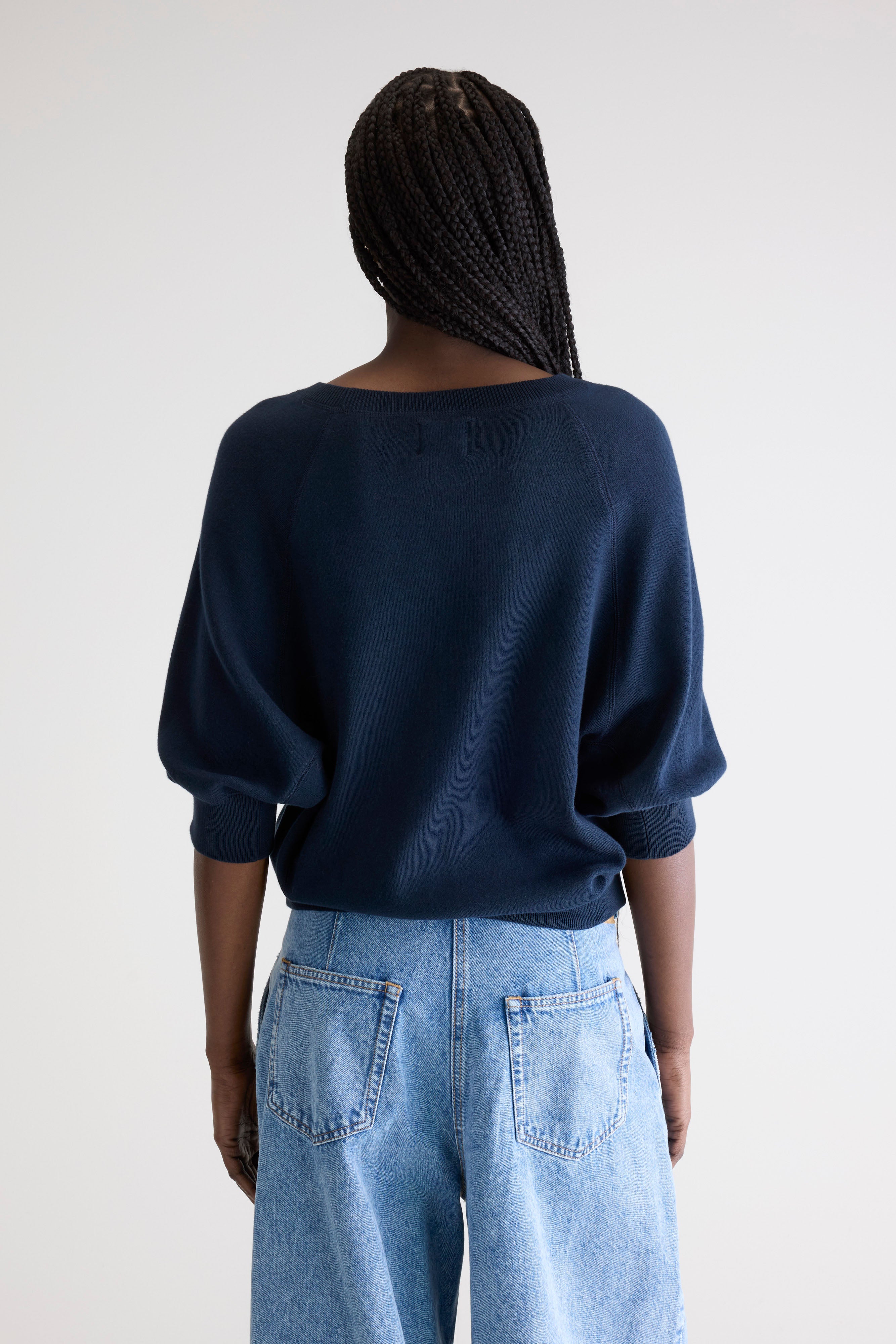 Anglet Crew-neck Sweater - Navy For Women | Bellerose