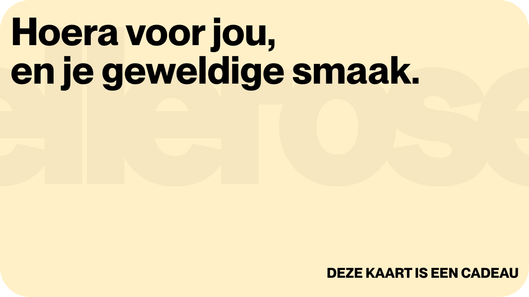 E-cadeaubon Voor | Bellerose