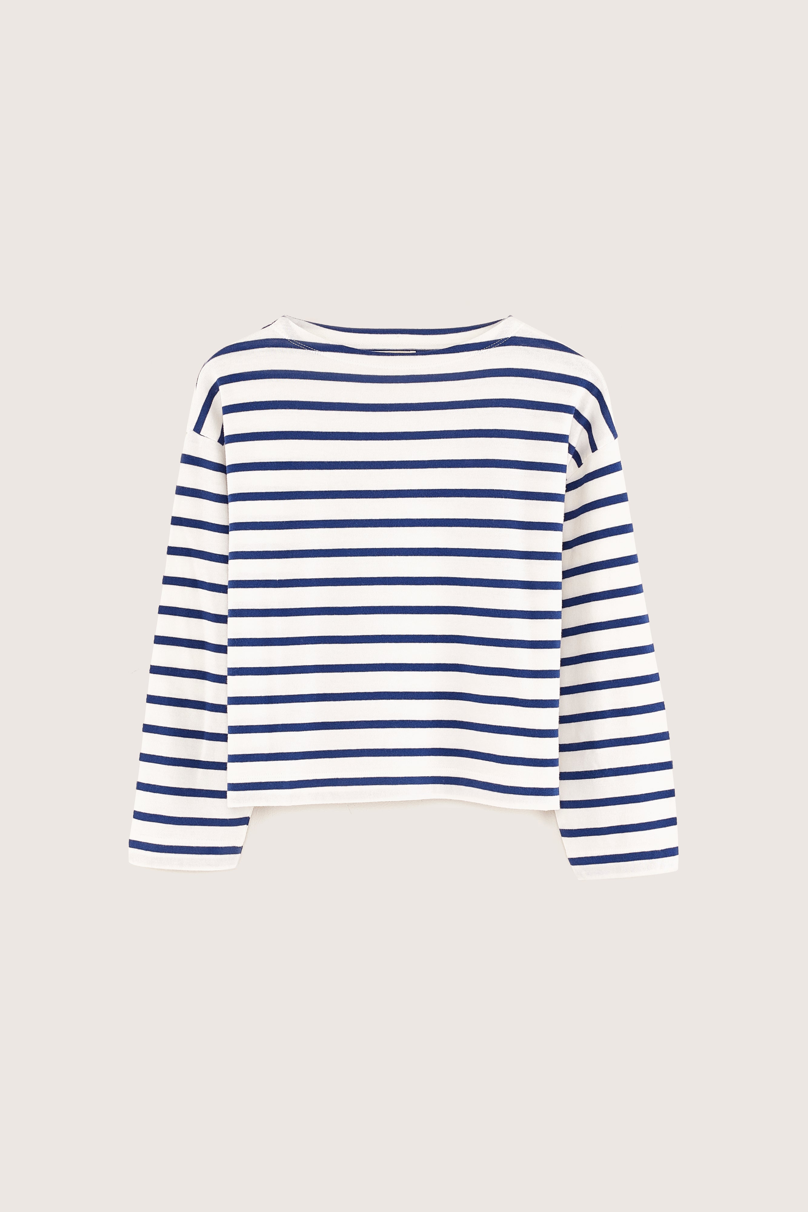 Vailor Regular T-shirt - Blue jeans / Ecru For Girls | Bellerose