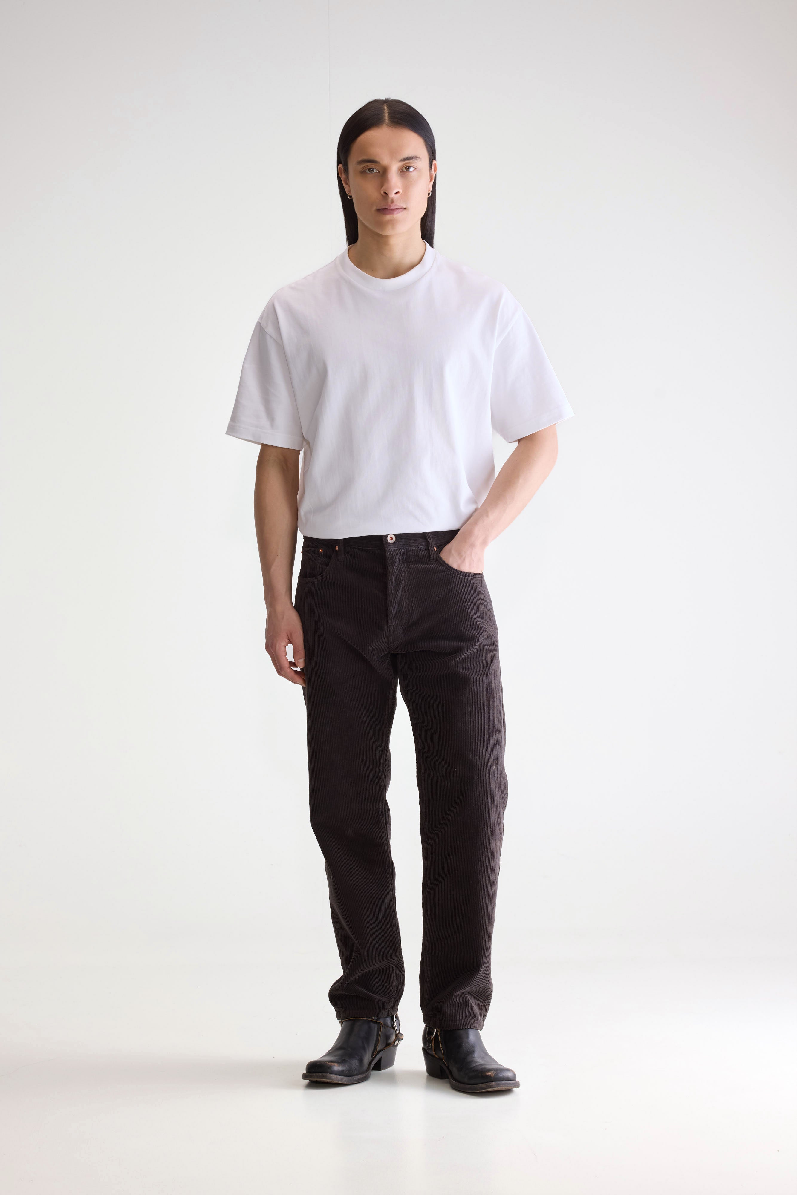 Percy Relaxed Trousers - Black sand For Men | Bellerose